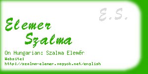 elemer szalma business card